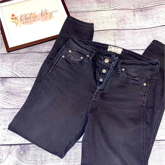 Free People Denim - Black free people jeans EUC